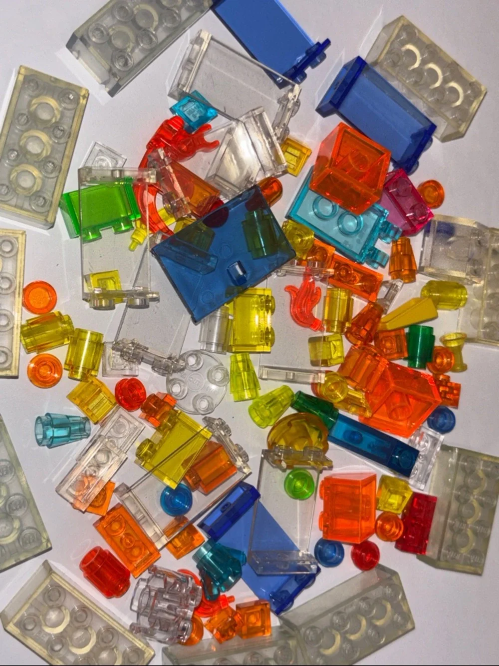 LEGO clear bricks Lego neon Translucent Mixed Building Brick Lot - Bright Neons - Picture 3 of 6